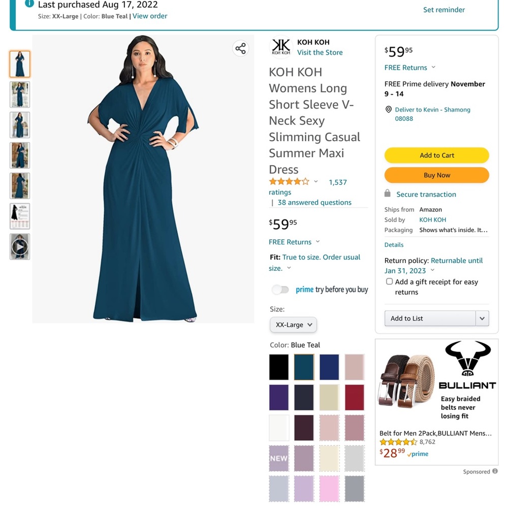 Long KohKoh dress